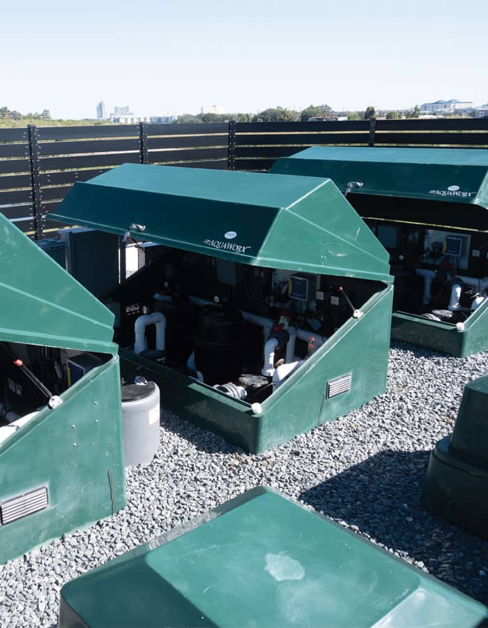 Glass House Swimming Pool Filtration Equipment