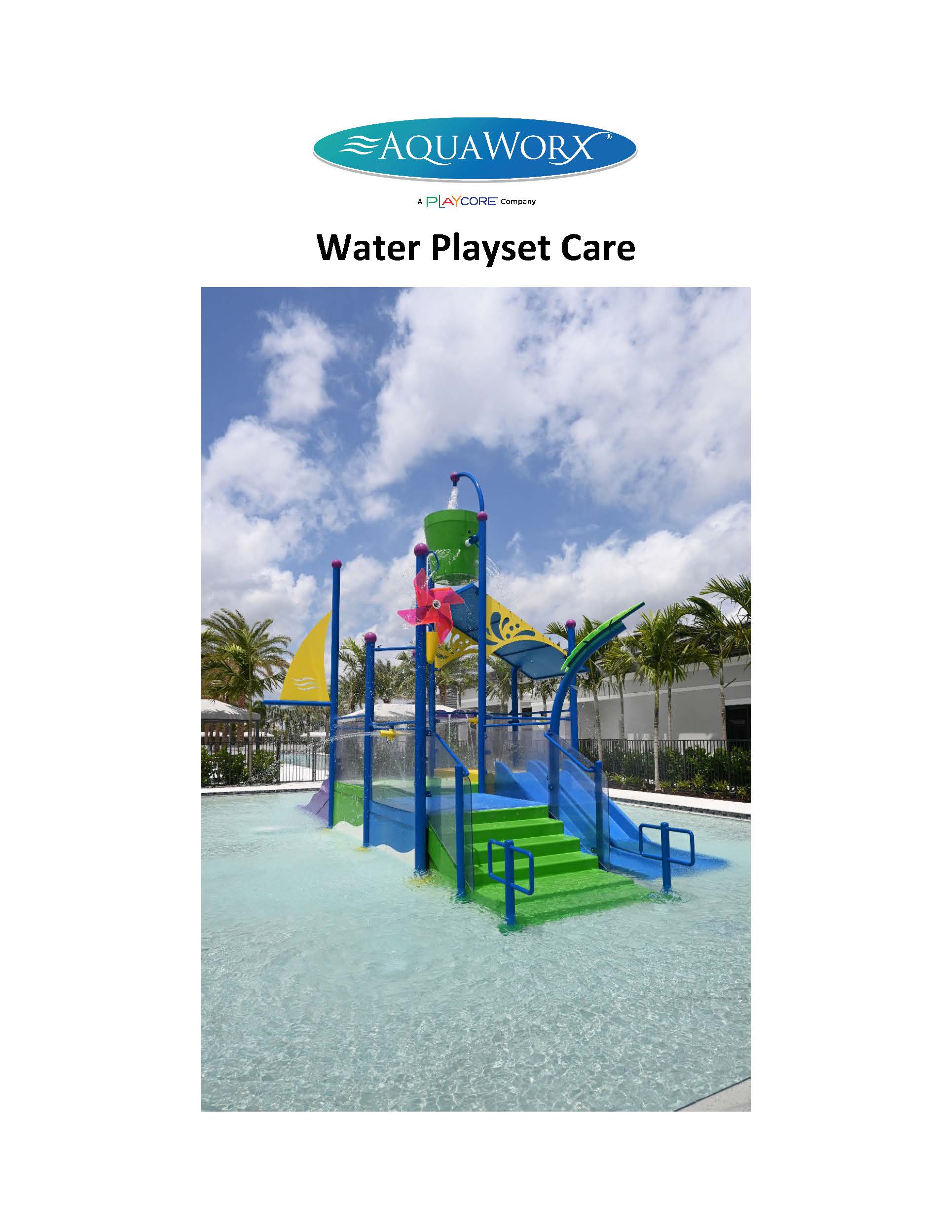 Water Playset Care