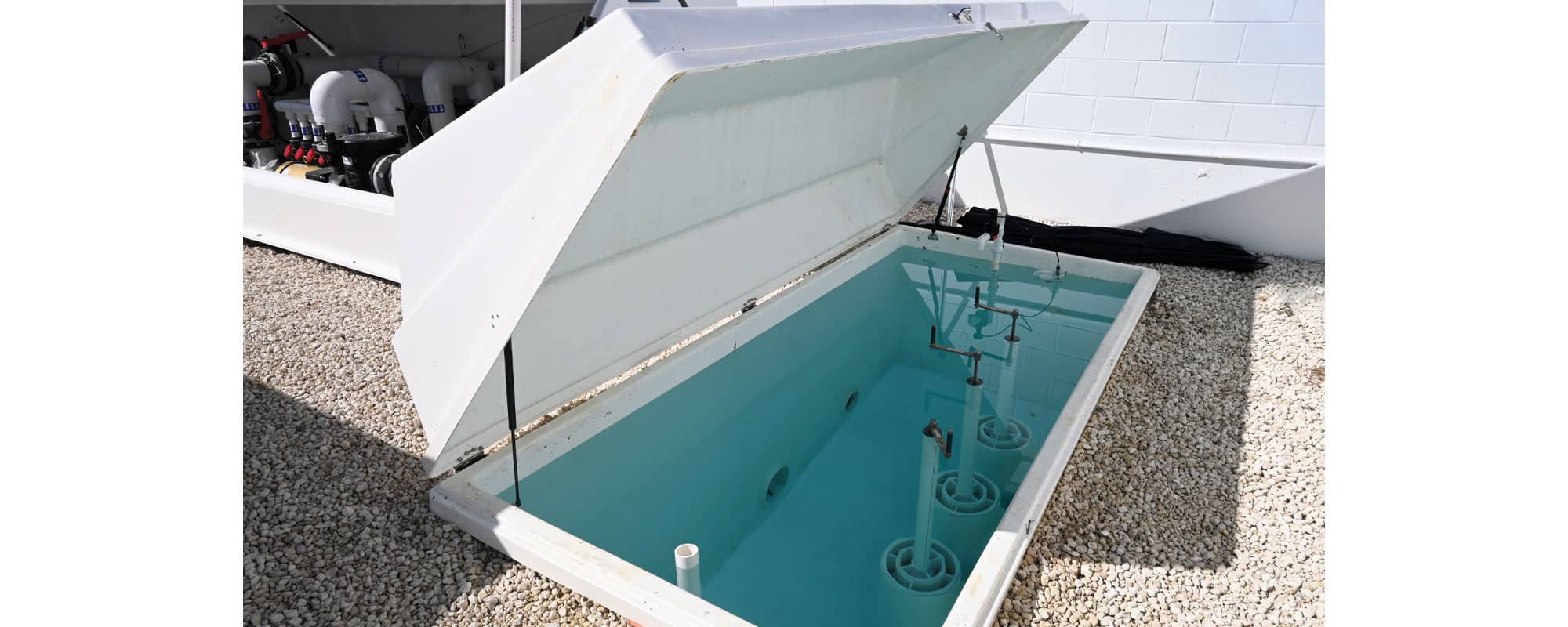 Inside of AquaWorx collector tank