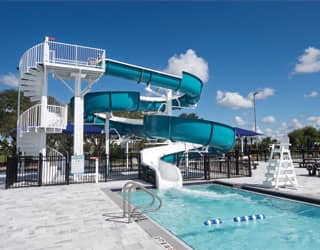 Open flume waterslide