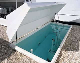 Inside of AquaWorx collector tank